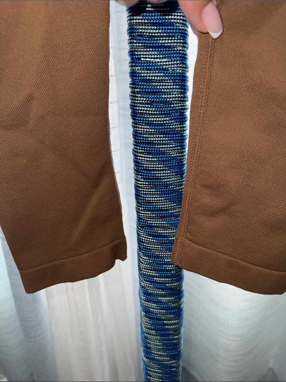 OQQ - Brown Seamless Cinched Leggings Size Small - Picture 9 of 14